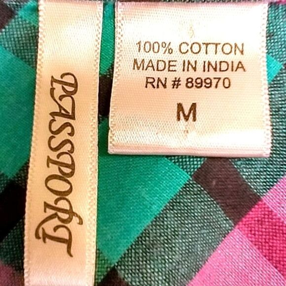 Passport Women's Multi-Color Pretty  Plaid Shirt. - Picture 2 of 11